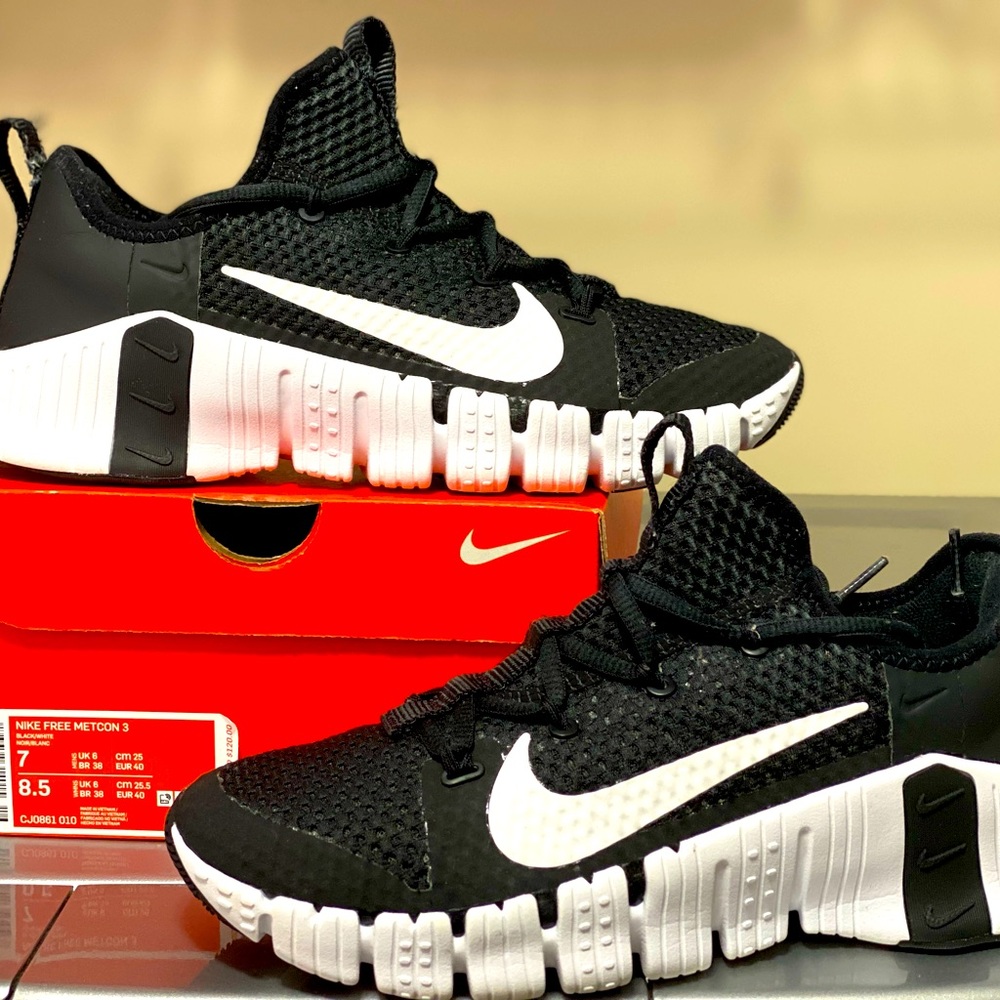 Nike Free Metcon 3 Black 2020 CJ0861 010 Size 7M/8.5WMNS
